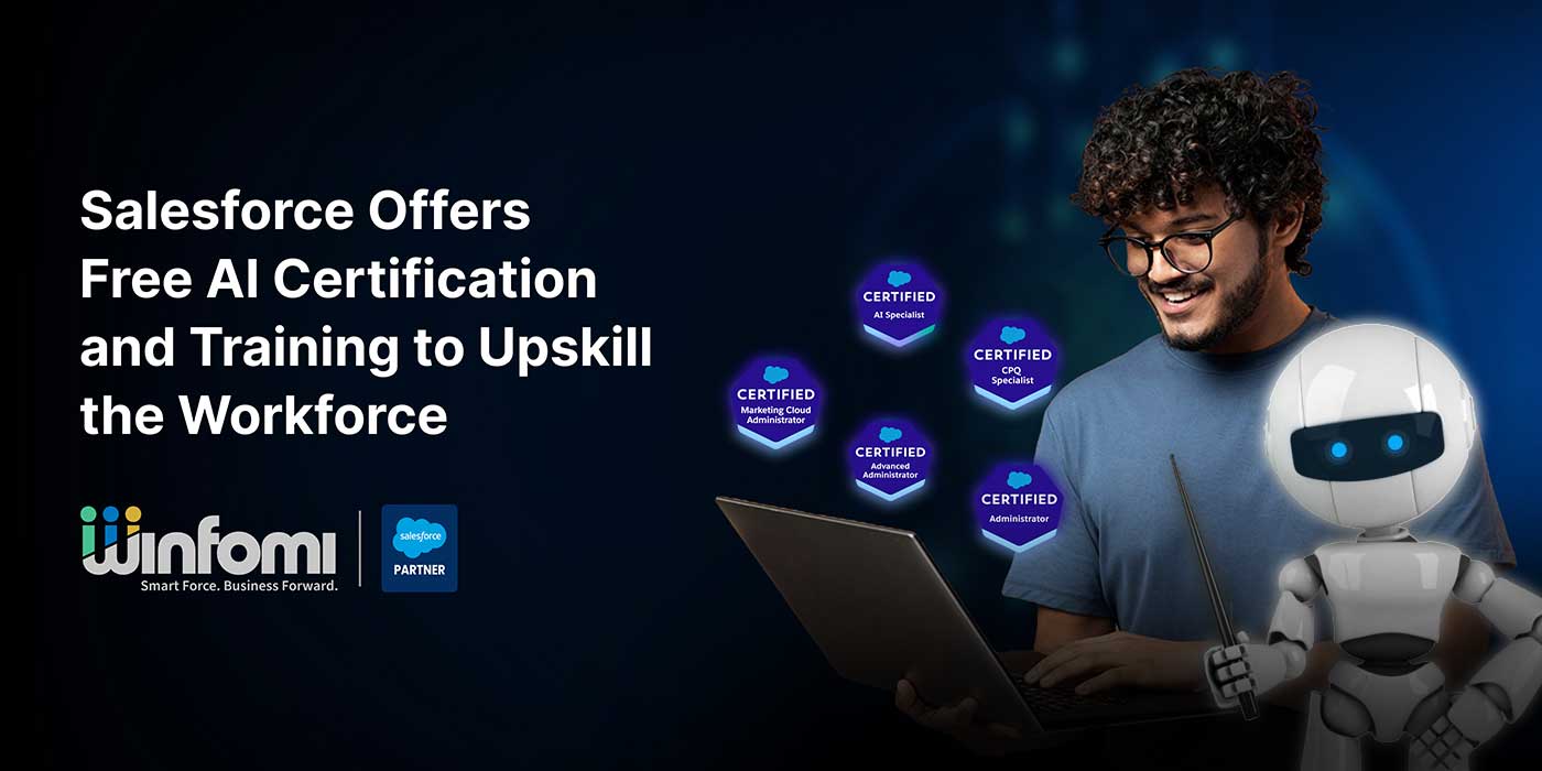 Salesforce free AI certification and training program announcement.