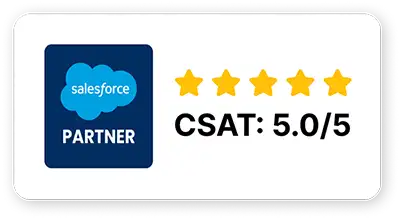 Winfomi Salesforce Partner with 5.0 CSAT rating